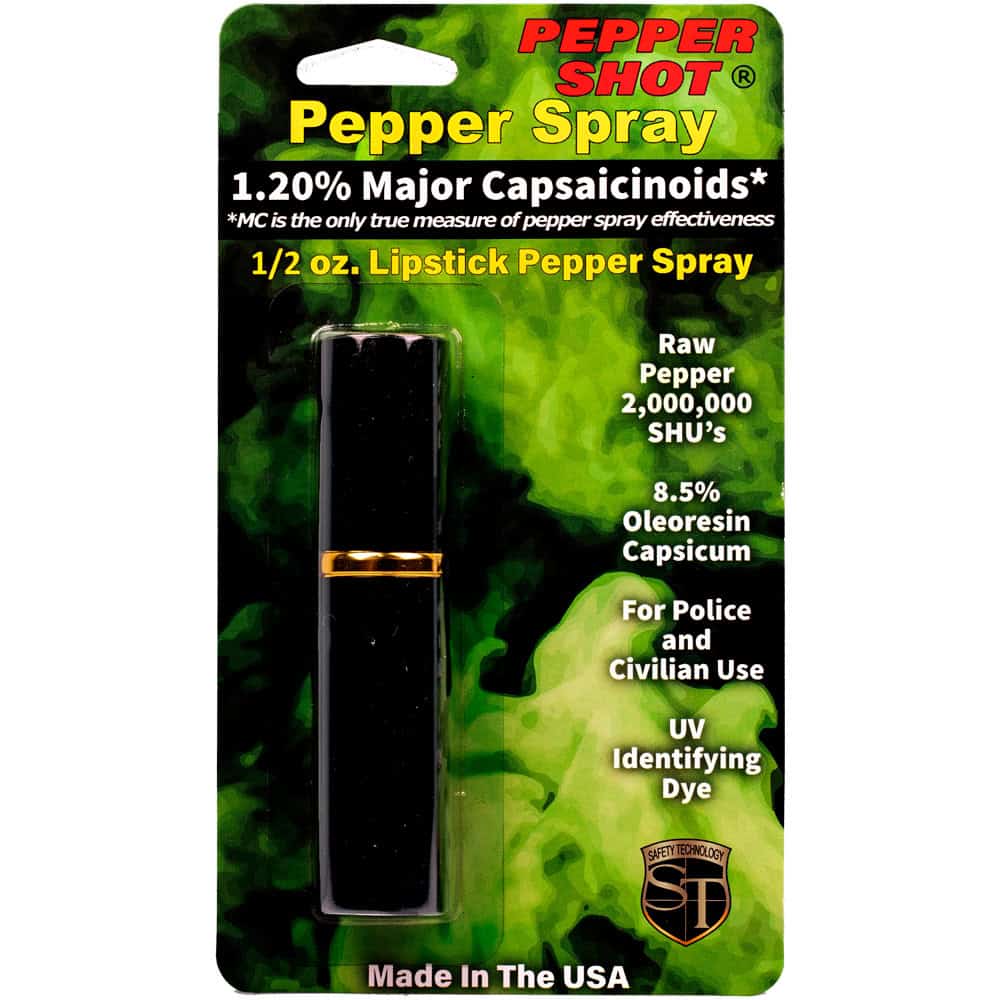 Pepper Shot 1.2% MC 1/2 oz Lipstick Pepper Sprays - Image 3